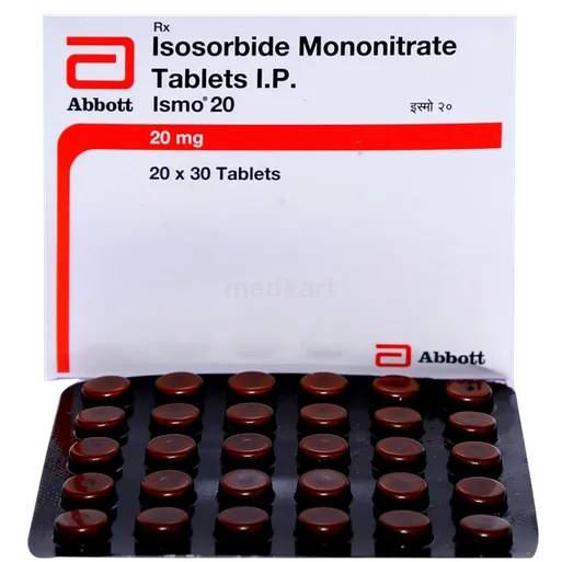 ismo 20mg tablet 30's